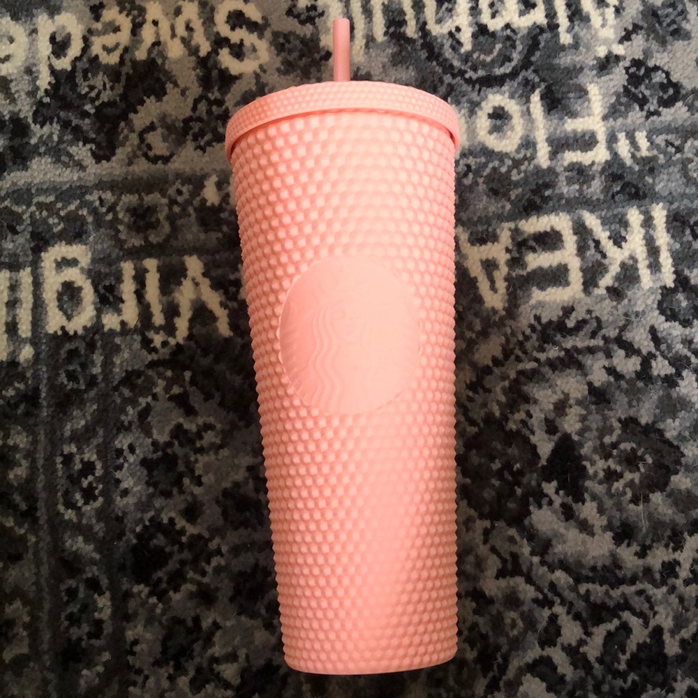 Pink studded Starbucks Tumblr